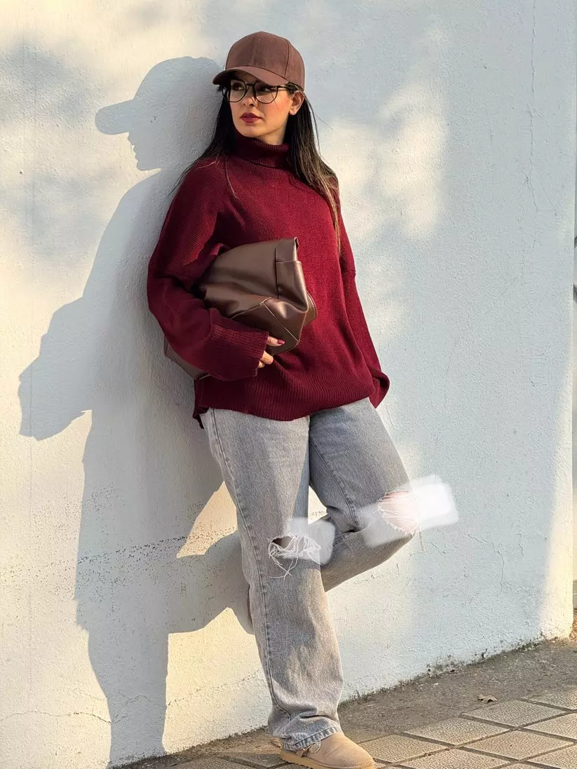 بافت یقه اسکی جورجینا